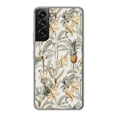 Produktbild von MuchoWow® Handyhülle Schutzhülle Hülle für Samsung Galaxy S22 Blume - Ananas - Tropisch Silikon Softcase Handy Hülle - Mobiltelefonhülle