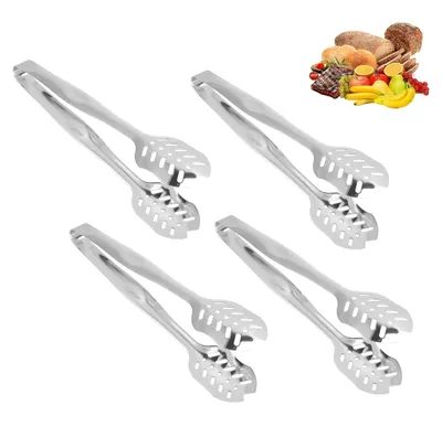 Productafbeelding van Set van 4 Servetang 25 cm Roestvrij Staal voor Voedsel en Salade