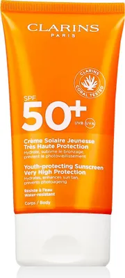 Produktbild von Clarins Yourh-Protecting Sunscream High Protection SPF 50 150 ml