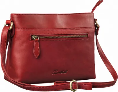 Produktbild von Benthill Damen Handtasche aus Echt-Leder - Schultertasche aus Rindsleder - Tasche mit Reißverschluss - Vintage Ledertasche / Umhängetasche