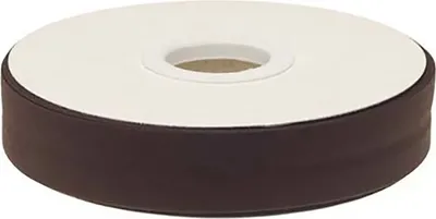 Produktbild von 20m Schrägband PolyBaumwolle unifarben 20mm breit gefalzt Einfassband Farbwahl, Farbe:braun