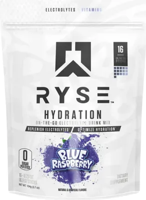 Produktbild von RYSE Hydration Sticks (16 Serv) Blue Raspberry - Intra- & Post-Workout - Intra-Workout