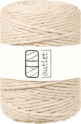 Produktbild von Weizen Baumwoll-Makramee-Kordel 5mm 100m OUTLET