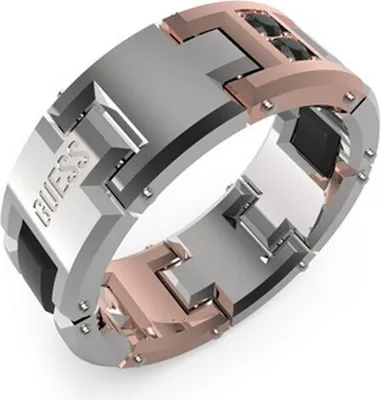 Image de Guess - JUMR04037JWRGBK60 - Bague - Homme - Acier inoxydable - Largeur 60