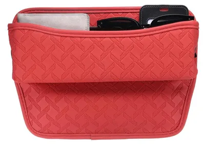 Obrázek produktu pro Organizér do auta, výplň mezery mezi sedadly, červená barva, rozměry 29,2 x 5,4 x 20,4 cm, 1 kus