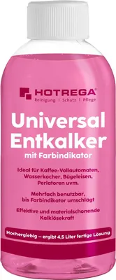 Produktbild von HOTREGA Universal-Entkalker Konzentrat 500 ml für Kaffeeautomaten, Wasserkocher u. v. m., Flüssigkeit mehrfach verwendbar
