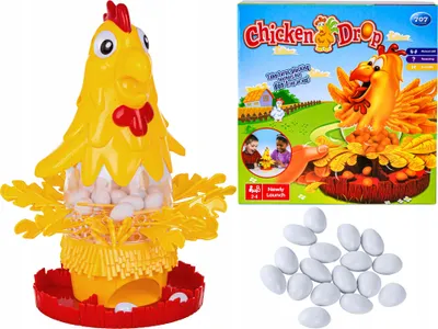 Produktbild von Pegaz Geschicklichkeitsspiel Hühnchen mit Federn und Eiern