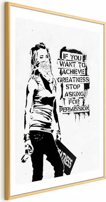 Produktbild von Posterpapier Poster - Girl with Graffiti 29.7x42 cm Streetart h-C-0082-ao-a