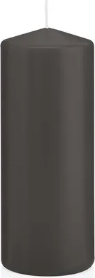 Produktbild von Stumpenkerzen Grau 150 x Ø 58 mm, 16 Stück