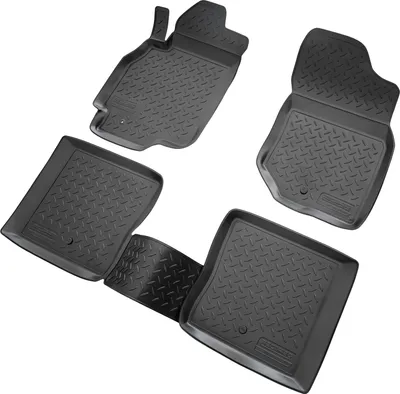 Zdjęcie produktu dla 3D gumowe dywaniki pasujące do Mitsubishi Lancer IX | rok produkcji 2003-2008 | idealnie dopasowane z krawędzią