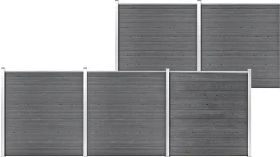 Obrázok produktu pre Záhradný plot, WPC 872x186 cm, sivý