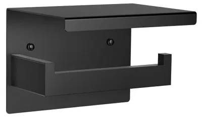 Productafbeelding van Omgoods - Toiletpapierhouder met Plank, Wandmontage en Zelfklevend