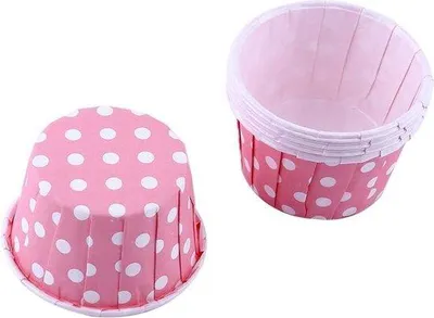Immagine prodotto di Mini stampi da forno per cupcake e muffin, stampi da forno rossi.