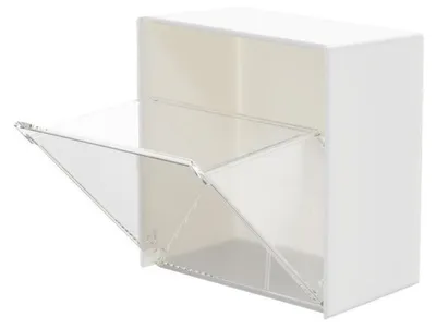 Wand-Aufbewahrungsbox aus Kunststoff, transparent, 1 Stück