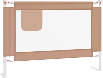 Obrázek produktu pro vidaXL Postel pro batolata Guard Taupe 90x25 cm Látka