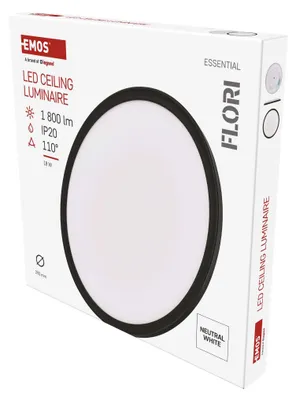 Produktbild von EMOS - LED-Wand-/Deckenleuchte FLORI, rund - neutralweiß 4000 K - 1800 lm - 18 W