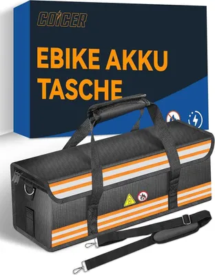 Immagine prodotto di COICER borsa per batterie e-bike protezione ignifuga lipo bici borsa sicura stile tracolla