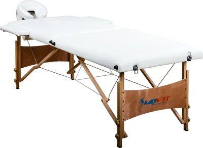Produktbild von MOVIT Mobile Massageliege Massagetisch Massagebank inkl. Tasche, Weiß