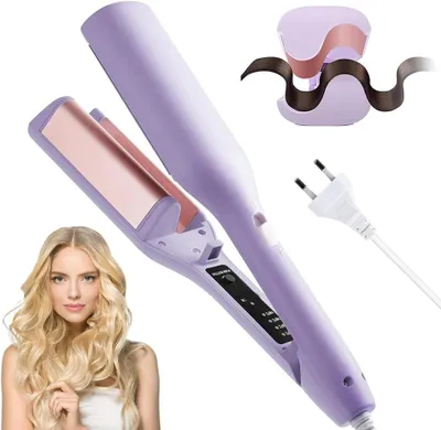 Produktbild von 32mm Lockenstab Große Locken, Welleneisen für Haare, Lockenstabs für Kurzehaare, French Wave mit 4 Einstellbarer Temperatur, für Lange, Kurze Haare