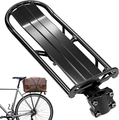 Productafbeelding van Bagagedrager fiets - Zadelpenbevestiging - Uitschuifbaar - Max. 10 kg