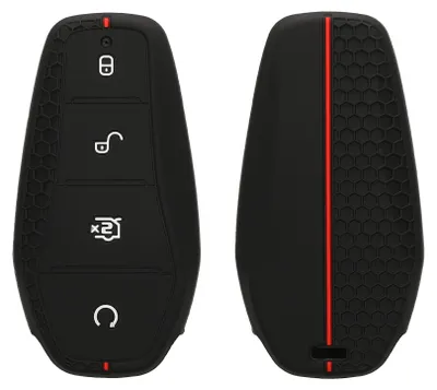 Produktbild von kwmobile Schlüsselhülle für BYD Atto 3 / Sealion / Han / Tang / Dolphin / Seal Hülle - Autoschlüssel Schlüssel Hülle aus Silikon - Schlüsseletui in