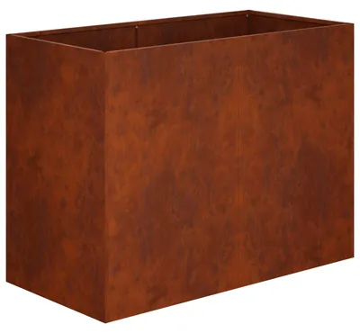 Obrázek produktu pro vidaXL Venkovní květináč s rustikálním vzhledem, 80 x 40 x 60 cm, vyrobený z odolné oceli