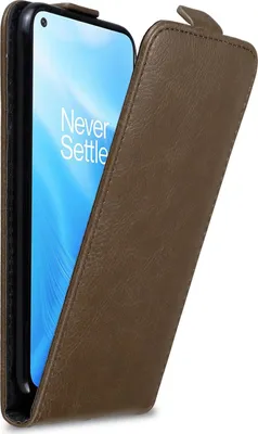 Produktbild von Cadorabo Hülle für OnePlus Nord N200 5G Schutz Hülle in Braun Flip Etui Handyhülle Case Cover