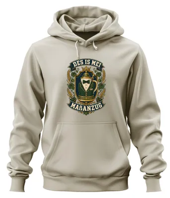 Produktbild von Des is mei Maßanzug  Bayern Bier Lederhose Hoodie Kapuzenpullover, Natur, M