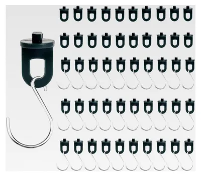 Produktbild von 50 Gewächshausclips und 30 Haken für Pflanzenhalter