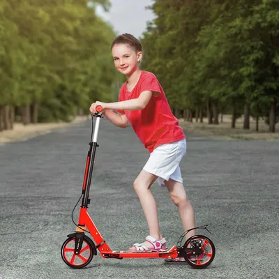 Produktbild von GOPLUS Scooter für Kinder & Erwachsene, Cityroller Tretroller mit Klingel, Höhenverstellbar Klappbar, mit Federung & Bremse
