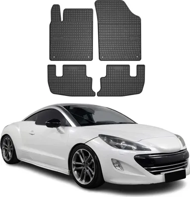 Image de 2010-2015 Peugeot RCZ Tapis de sol en caoutchouc noir 4 pcs