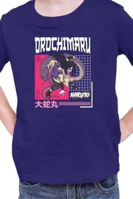 Immagine prodotto di Maglietta per bambini Naruto Orochimaru 04, 12-13 Jahr - 152 , Bleu foncé