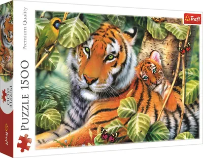 Immagine prodotto di TREFL Puzzle Tigre con cuccioli 1500 pezzi