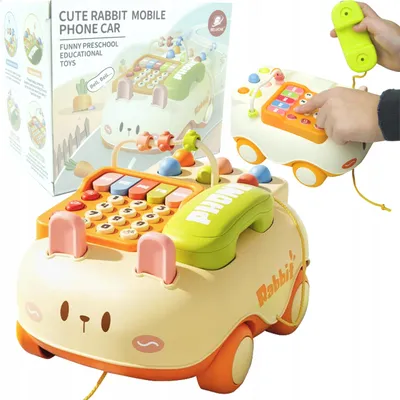 Obrázek produktu pro Pevná linka, dětský telefon, hudební telefon, telefon na kolečkách