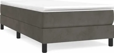 Immagine prodotto di Struttura letto grigio scuro 90x200 cm in velluto