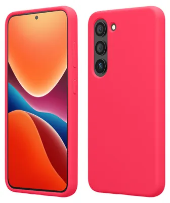Produktbild von kwmobile Handyhülle für Samsung Galaxy S23 Plus Hülle - Case Silikon - Kabelloses Laden - Schutzhülle Cover in Neon Pink