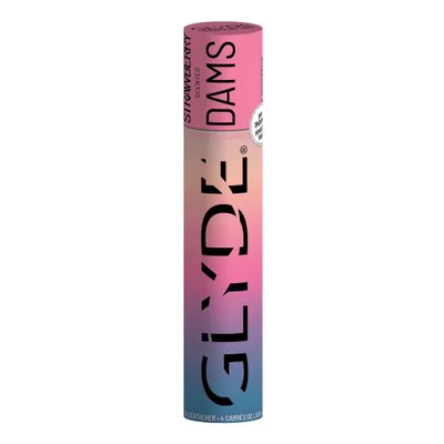 Produktbild von Dams - 4 Latex-Lecktücher - Strawberry pink