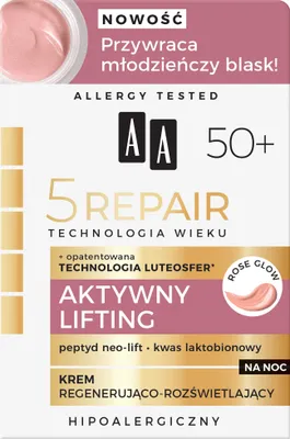 Produktbild von AA 5 Repair Age Technology aktive Lifting-Nachtcreme 50+ 50ml