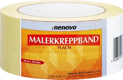 Produktbild von RENOVO Malerkrepp 50mm, flach, 50m