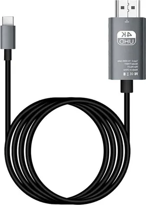 Image de Câble USB-C vers HDMI 4K, 1,8 m, noir