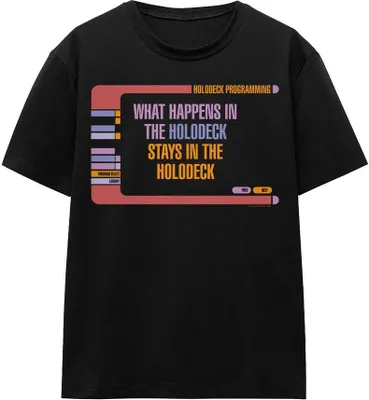 Obrázek produktu pro Star Trek - Tričko "Holodeck Secrets" pro muže/dámy Uni TV16167 (L) (Black)