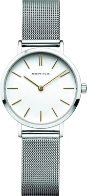 Produktbild von Damenarmbanduhr BERING 14129-004-P Silber klassischer Modestil