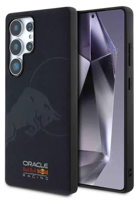 Immagine prodotto di Etui Red Bull in pelle Meshed Debossed Bull Magsafe Do Samsung Galaxy S25 Ultra Granatowy