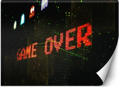 Produktbild von Vlies fototapete Game Over für Spieler 400x280 cm Feeby Orange inkl. Kleber einfache Montage
