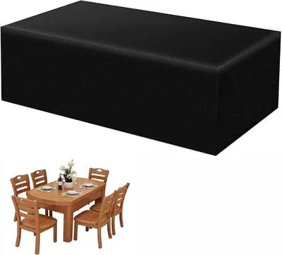 Produktbild von Famanu Gartenmöbelhülle Wasserfeste Abdeckung für Gartenmöbel - 420D Oxford Tischabdeckung - Winddicht - 100x90x90cm