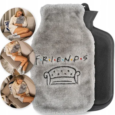 Produktbild von Wärmflasche von SOXO mit Bezug - Friends Serie Motiv - Ideal für Geschenk - 1,8l