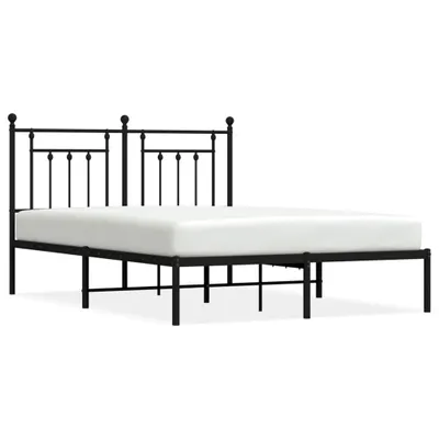 Immagine prodotto di vidaXL Struttura letto con testiera in metallo nero 140x200 cm