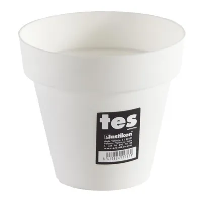 Zdjęcie produktu dla Doniczka PLASTIKEN Tes - 14 cm - biała
