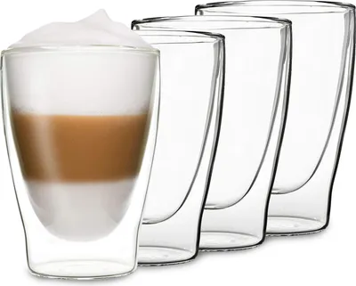 Obrázok produktu pre DUOS®, sklenené šálky na na latte macchiato, 4 x 310 ml, dvojstenné poháre