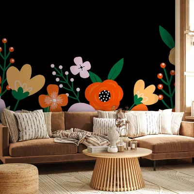 Produktbild von Selbstklebende Folie Fototapete - Colorful Bloom - Second Variant 343x245 cm Blumen b-A-0915-a-c